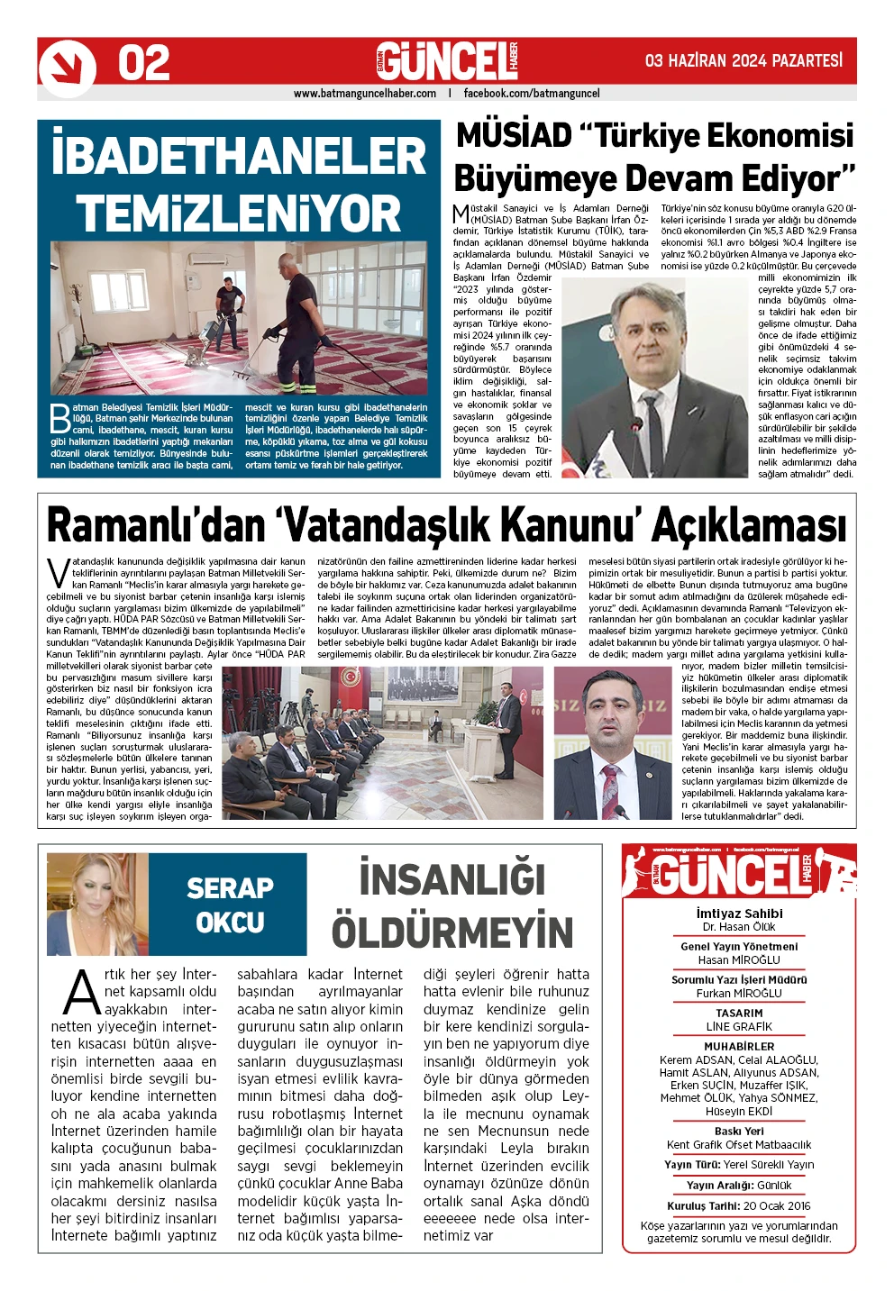 BATMAN GÜNCEL GAZETESİ