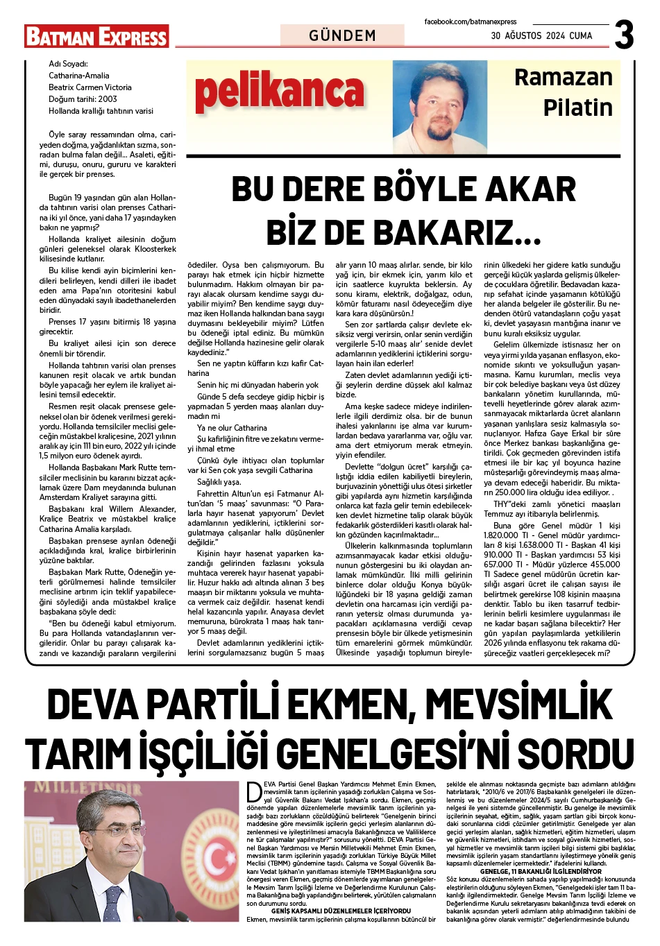 30 AĞUSTOS 2024 CUMA