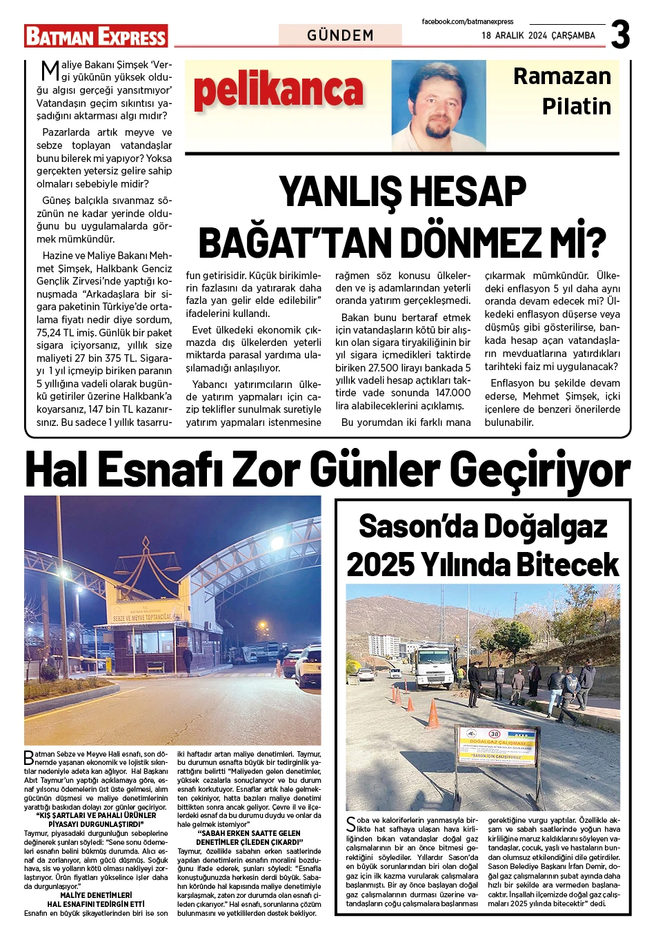 18 ARALIK 2024 ÇARŞAMBA