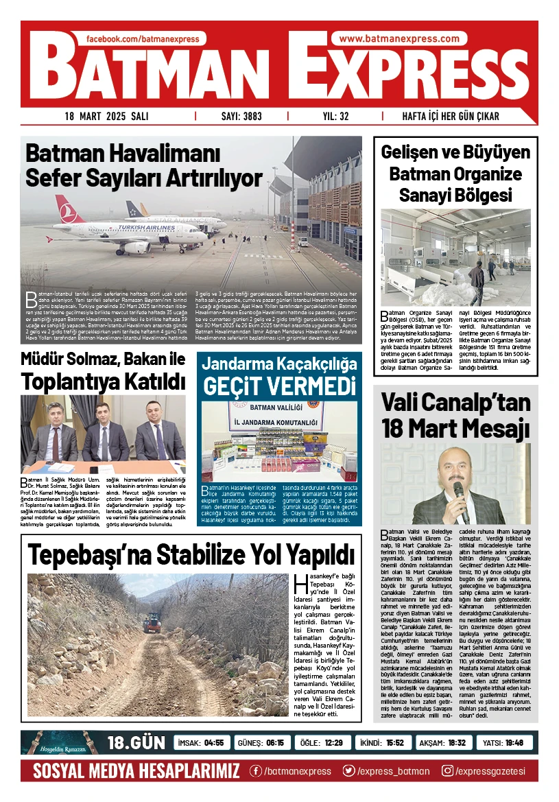 18 MART 2025 SALI
