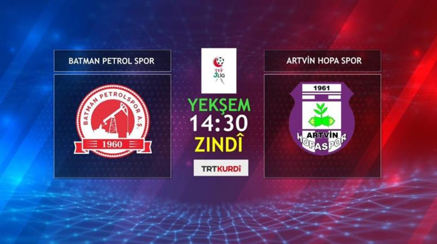 PETROLSPOR’UN MAÇI TRT KURDİ’DE