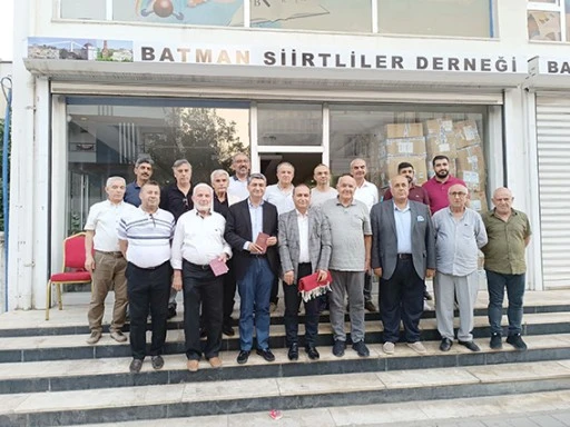 EKMEN, SİİRTLİLER DERNEĞİNİ ZİYARET ETTİ