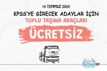 KPSS’YE GİRECEK ADAYLAR İÇİN ÜCRETSİZ ULAŞIM