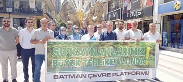 “SU KAYNAKLARI TEHDİT ALTINDA”